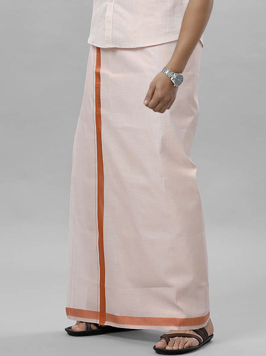 Men Tissue Single Dhoti - J1226