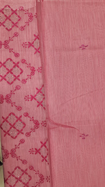 SUSMITHA COTTON SAREE WITH EMBROIDERY WORK - D1290