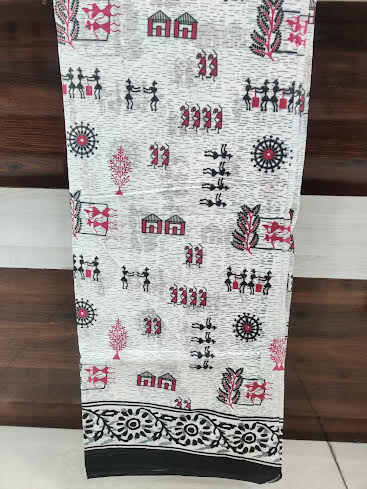 MUL MUL COTTON SAREE - J647