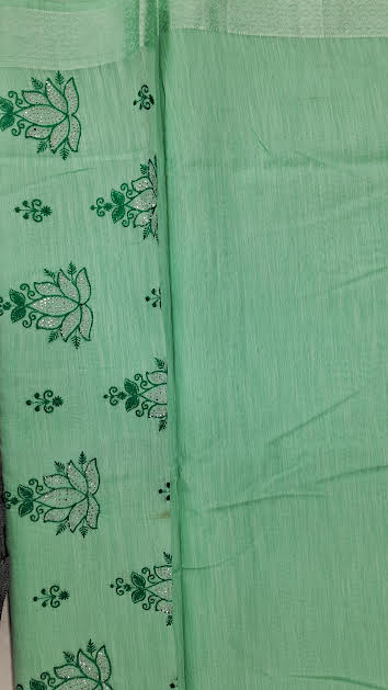 SUSMITHA COTTON SAREE WITH EMBROIDERY WORK - D1290