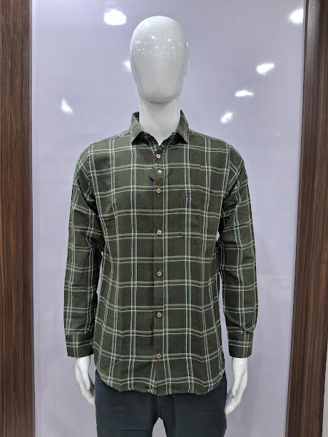 MENS COTTON CHECKERED SHIRT | L SIZE - B2571