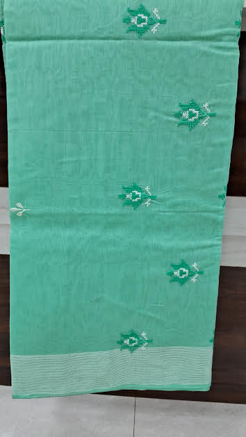 SUSMITHA COTTON SAREE WITH EMBROIDERY WORK - D1290