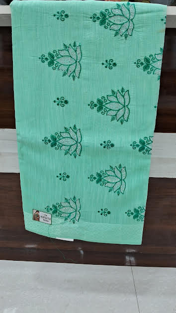 SUSMITHA COTTON SAREE WITH EMBROIDERY WORK - D1290