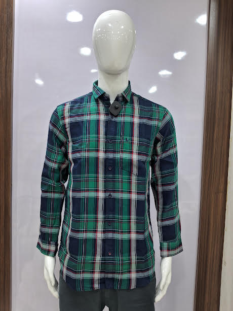 MENS COTTON CHECKERED SHIRT | L SIZE - B4756