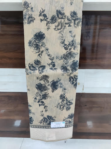 DIGITAL PRINT LINEN COTTON SAREE - J501