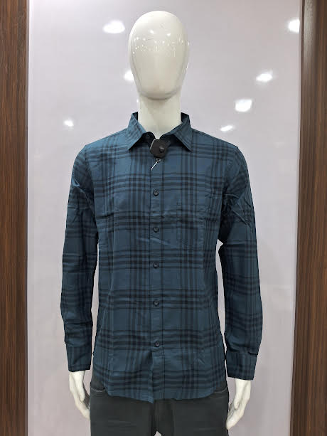 MENS COTTON CHECKERED SHIRT | L SIZE -B4728