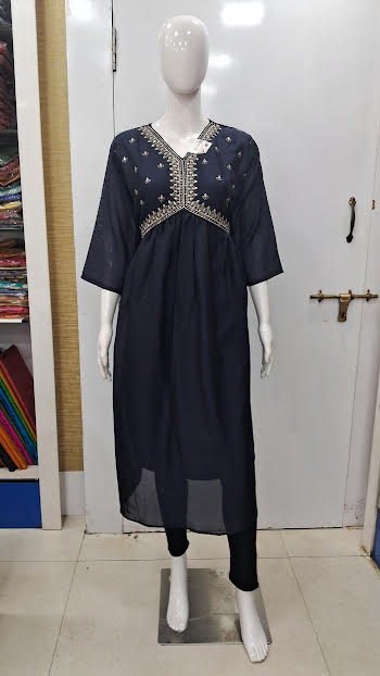 XXL SIZE -  Georgette Material Umbrella tops  - D1516