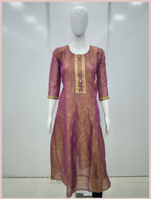 DIYA TISSUE UMBERLLA TYPE KURTHI - J1283