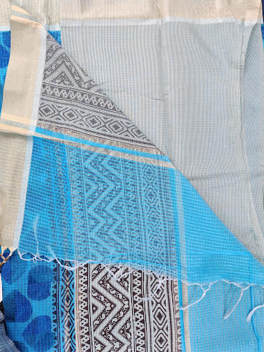 LINEN COTTON SAREES - C3862