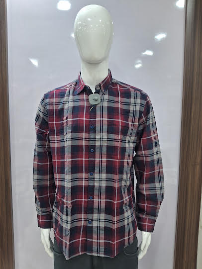 MENS COTTON CHECKERED SHIRT | XXL SIZE - C4067