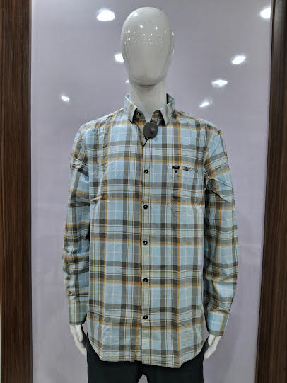 MENS COTTON CHECKERED SHIRT | XL SIZE - C1489