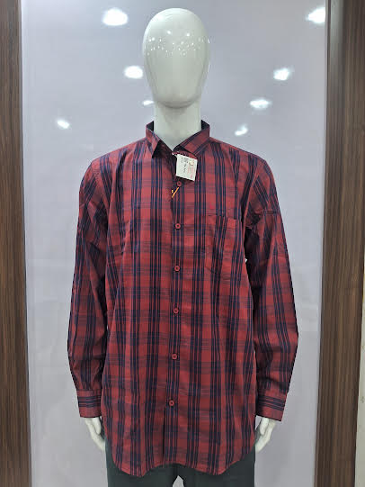 MENS COTTON CHECKERED SHIRT | XXL SIZE - B2369