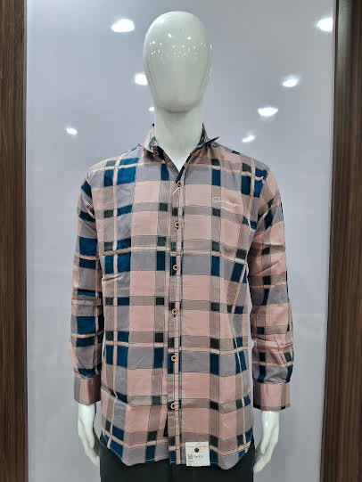 MENS COTTON CHECKERED SHIRT | XL SIZE - B4234