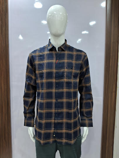 MENS COTTON CHECKERED SHIRT | XL SIZE - C449