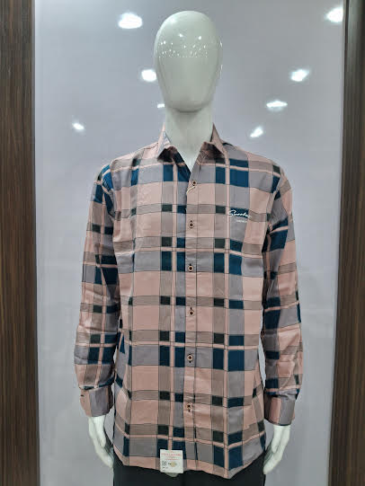 MENS COTTON CHECKERED SHIRT | XXL SIZE - B4235