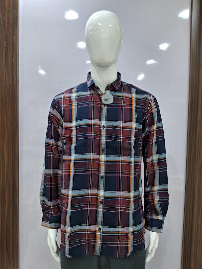 MENS COTTON CHECKERED SHIRT | XL SIZE - C4070