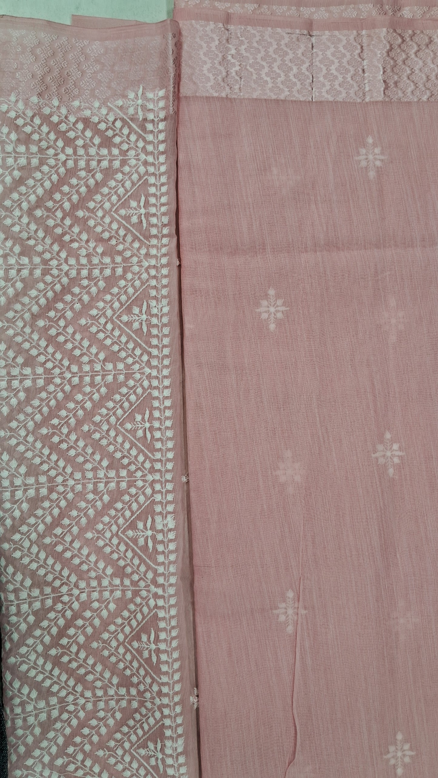 CHANDERI COTTON SAREE WITH EMBROIDERY WORK - J644