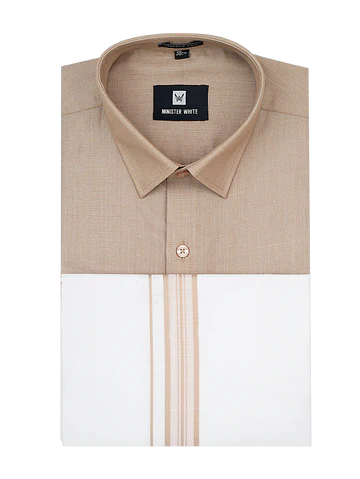 Men's Cotton Matching Shirt and Dhoti Combo Luster - J1195