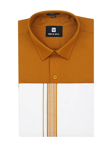 Men's Cotton Matching Shirt and Dhoti Combo Luster - J1195